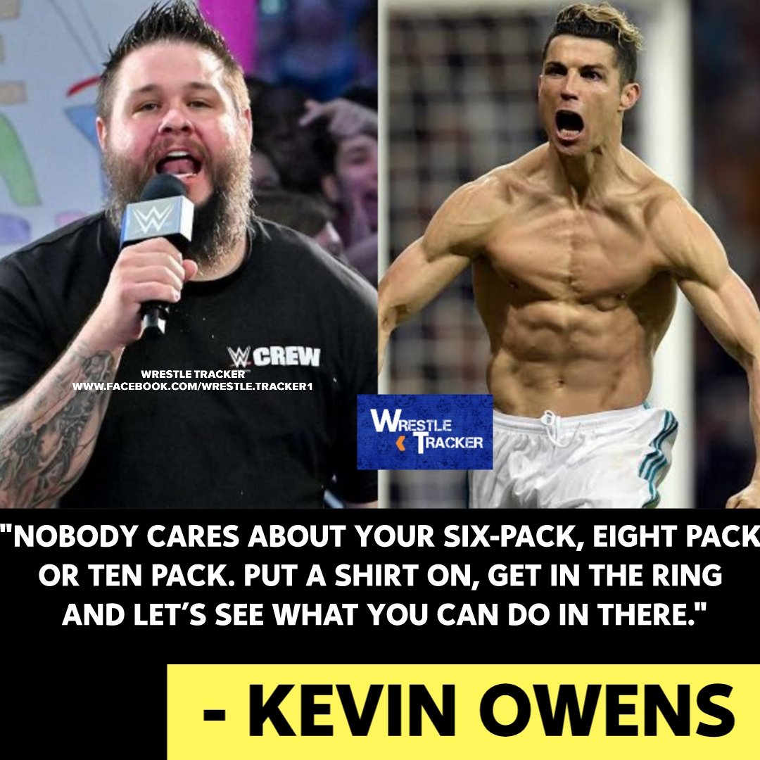 wrestletracker1's tweet photo. Kevin Owens calls out Cristiano Ronaldo! 😳

#WWERaw #WWE https://t.co/AeEzPV3ubO