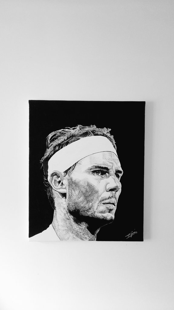 Il me semble que c'est la période... Et je le mets en vente. N'hésitez pas à partager, commenter, soutenir, toujours important d'avoir vos retours 💪🏻🎾 #RafaelNadal #RolandGarros #tennis #ATP