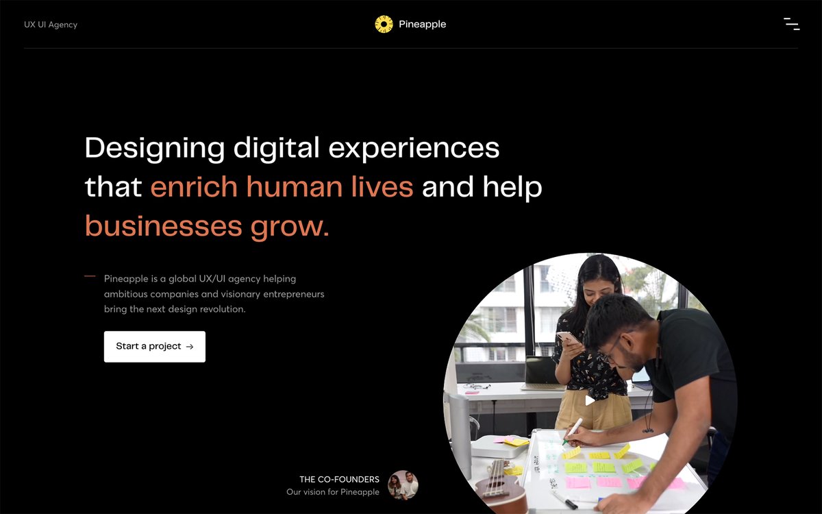 Pineapple by <a href="/PineappleUXUI/">Pineapple</a> Site of the Day <a href="/cssawards/">CSS Awards</a> #CSS #WebDesign #DesignInspiration #CSSAwardsSOTD css-awards.com/website/pineap…