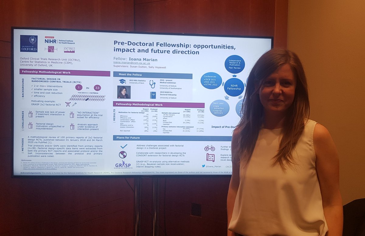 Ioana Marian (@ioana_marian) on Twitter photo Grateful to share my experience and learning on the NIHR Pre-Doctoral Fellowship at the NIHR event today. Thank you <a href="/CSMOxford/">Centre for Statistics in Medicine Oxford</a> <a href="/OCTRUctu/">OCTRU Trials Hub</a> <a href="/NIHRresearch/">National Institute for Health and Care Research</a> et al. Bonus excitement: poster 3rd place. Now time to celebrate! Grateful to share my experience and learning on the NIHR Pre-Doctoral Fellowship at the NIHR event today. Thank you <a href="/CSMOxford/">Centre for Statistics in Medicine Oxford</a> <a href="/OCTRUctu/">OCTRU Trials Hub</a> <a href="/NIHRresearch/">National Institute for Health and Care Research</a> et al. Bonus excitement: poster 3rd place. Now time to celebrate!