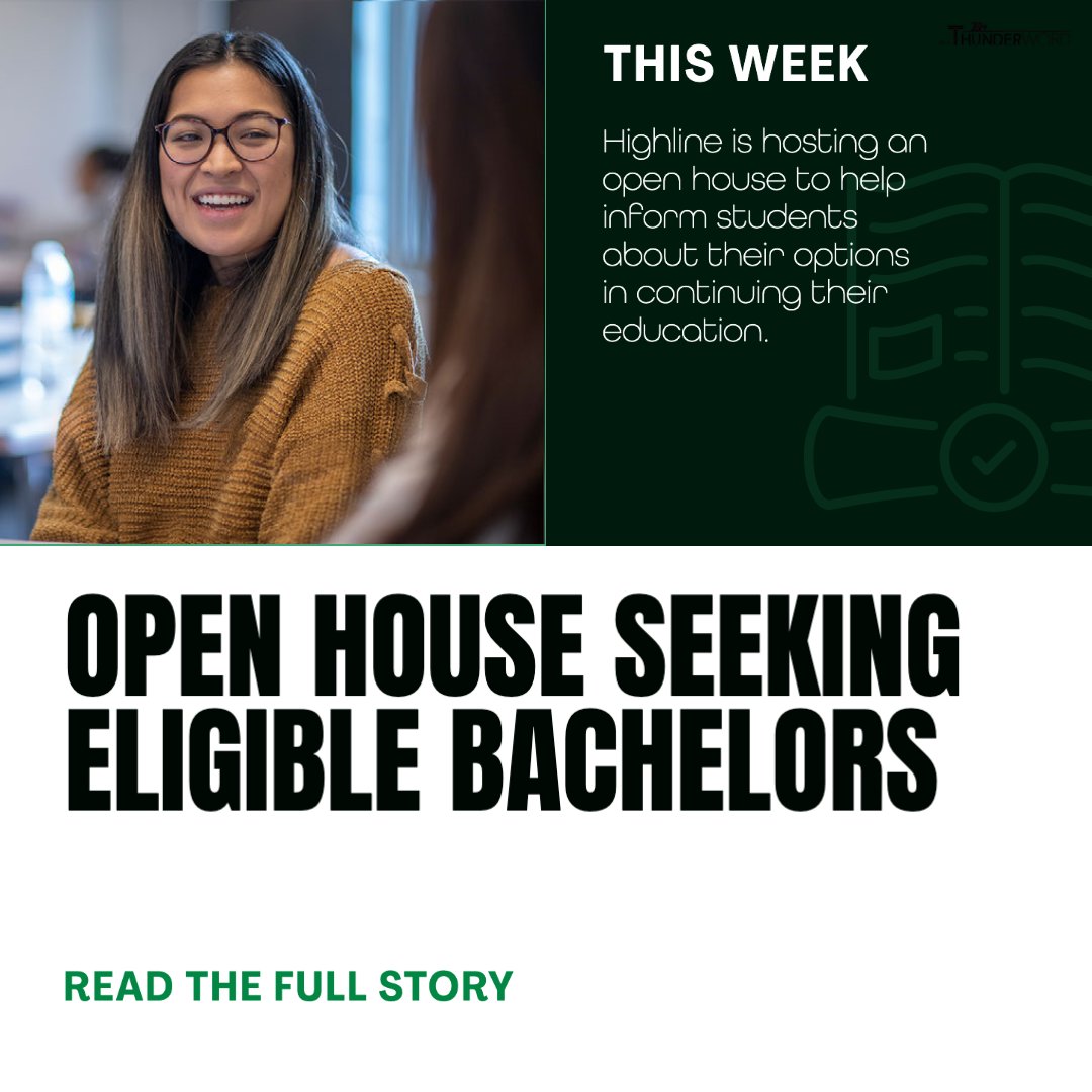 highlinetword's tweet photo. 🦅📚Learn more about Highline's bachelor degree programs and more in this week's Thunderword.
https://t.co/VvsewlxALl
#highlineopenhouse #campusnews #thunderword #highline #highlinethunderword #tword #highlinecollege #highereducation https://t.co/tqoHX1A2sm