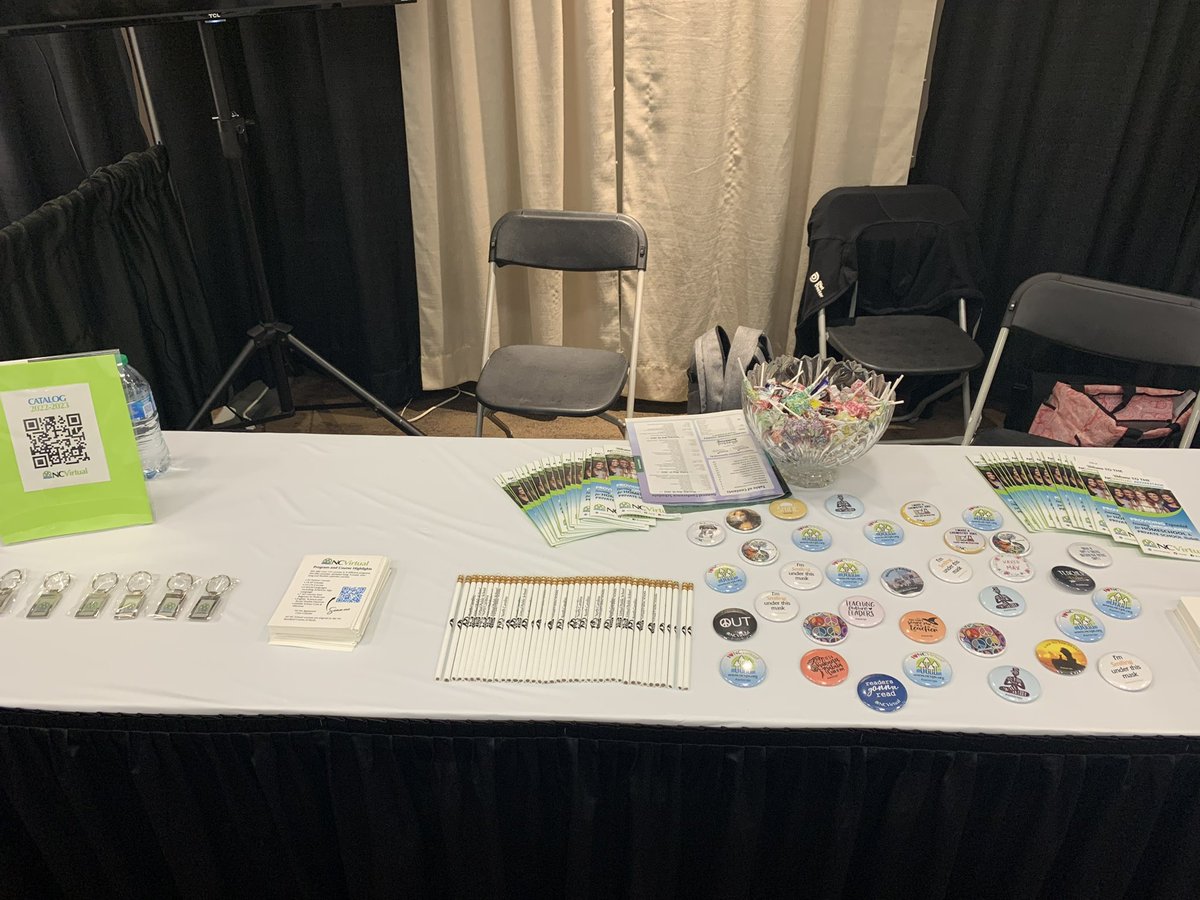 ncvps's tweet photo. @ncvps is at Thrive!: The NCHE Homeschool Conference making sure ALL students understand the #virtualadvantage and how we can support their learning needs!
#wearencvirtual, #virtuallearningleaders https://t.co/DFRupkujUk