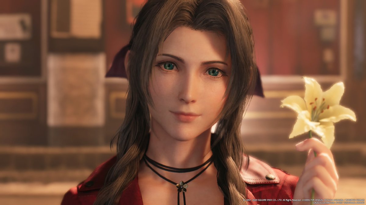 vamplesbianotd's tweet photo. Today’s vampire lesbian otd is Aerith Gainsborough from Final Fantasy VII! She is both a headcanon lesbian and headcanon vampire. (request) https://t.co/CuEzKBclTQ