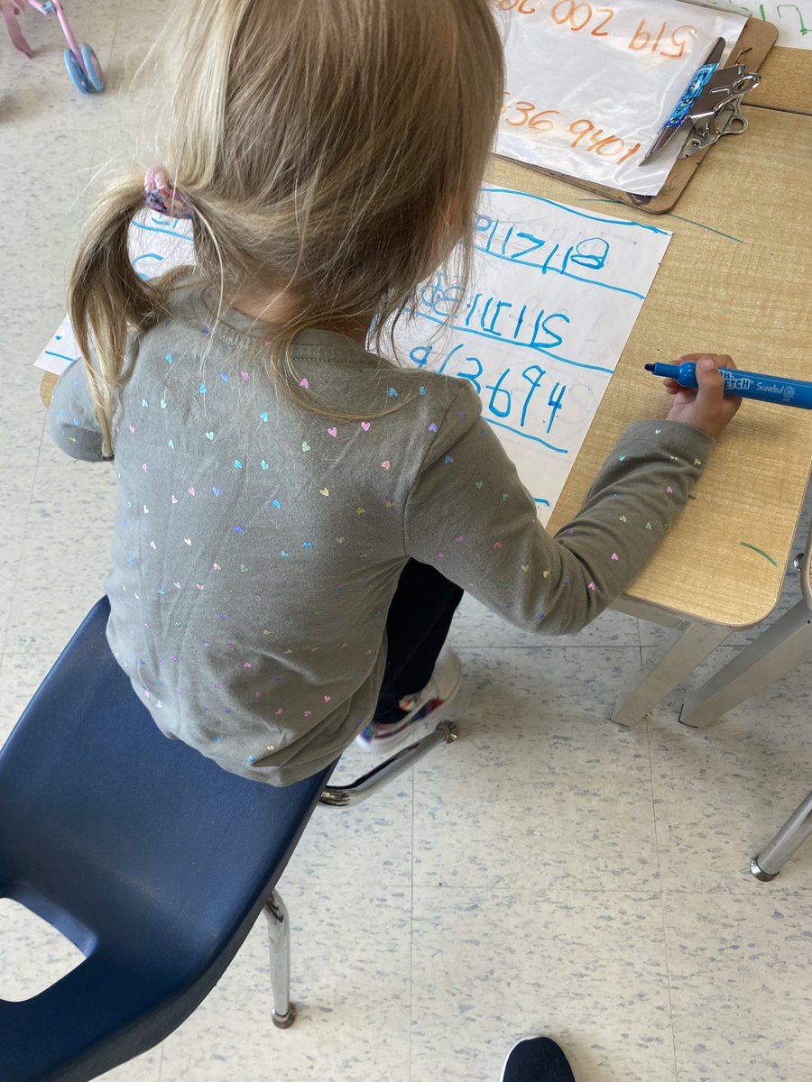 MmeVerberne's tweet photo. Practicing writing our numbers correctly and learning our phone numbers! ☎️ https://t.co/ASKszFig5A