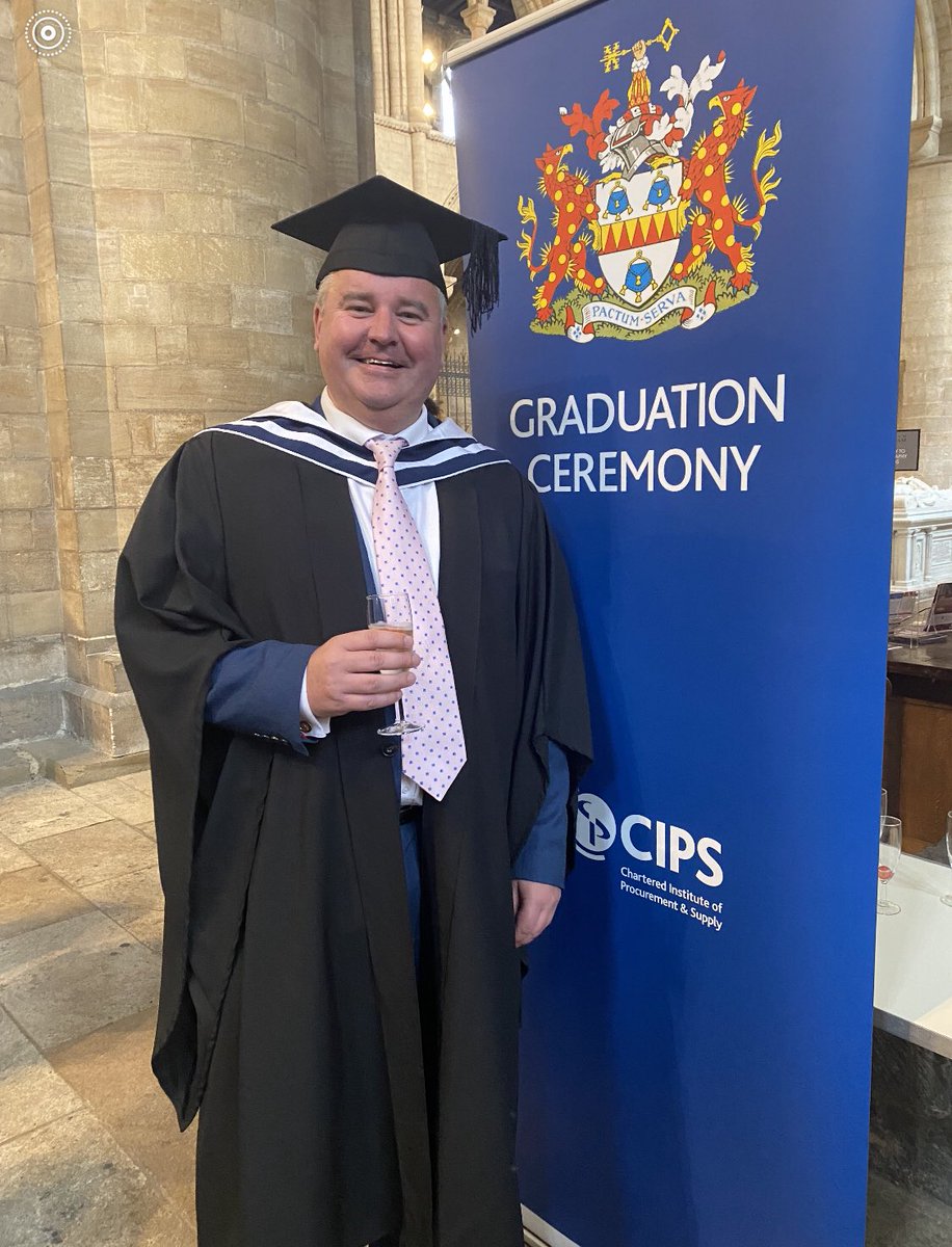 chrisward's tweet photo. A long time coming because of Covid but a wonderful days graduation. I hope my father is looking down proud as I promised him I would finish thisβ¦ β€οΈ Time for a couple of drinks to celebrateβ¦ π» #cipsgraduation #mcips #cips https://t.co/u7Ua7do16s