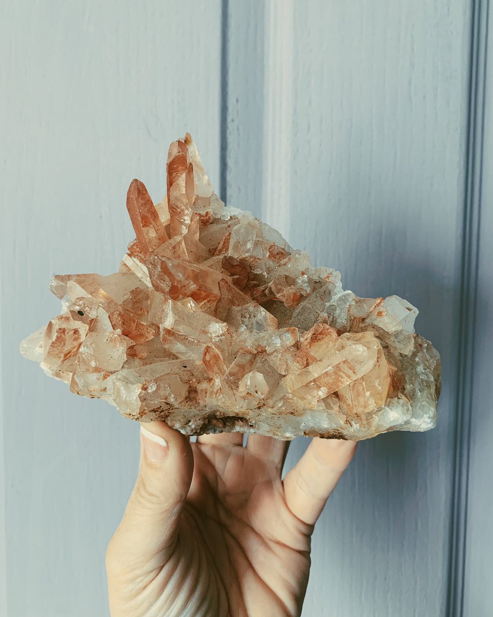 How beautiful is this tangerine quartz direct from Brazil!
I’ve thought a lot about how to source crystals these past few months &amp; it feels moving forward being transparent in the sourcing the online store &amp; above all ethical sourcing is hugely important. 
More on this to follow.