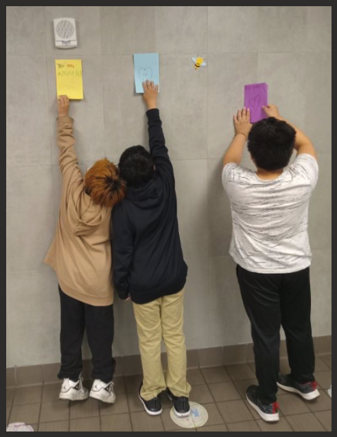 Third grade students at <a href="/SPPS_News/">Saint Paul Public Schools</a> <a href="/FrostLakeSpps/">Frost Lake Elementary</a> made cards with positive messages that were hung in the cafeteria for other students to read while they wait in line for lunch. All part of building a kind learning community. #KindnessMatters