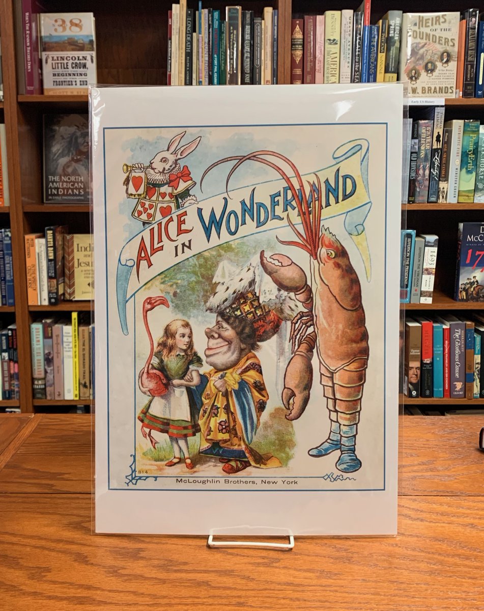 This_Old_Book's tweet photo. New reproduction Alice in Wonderland poster just in! https://t.co/qgrxjvhlXH