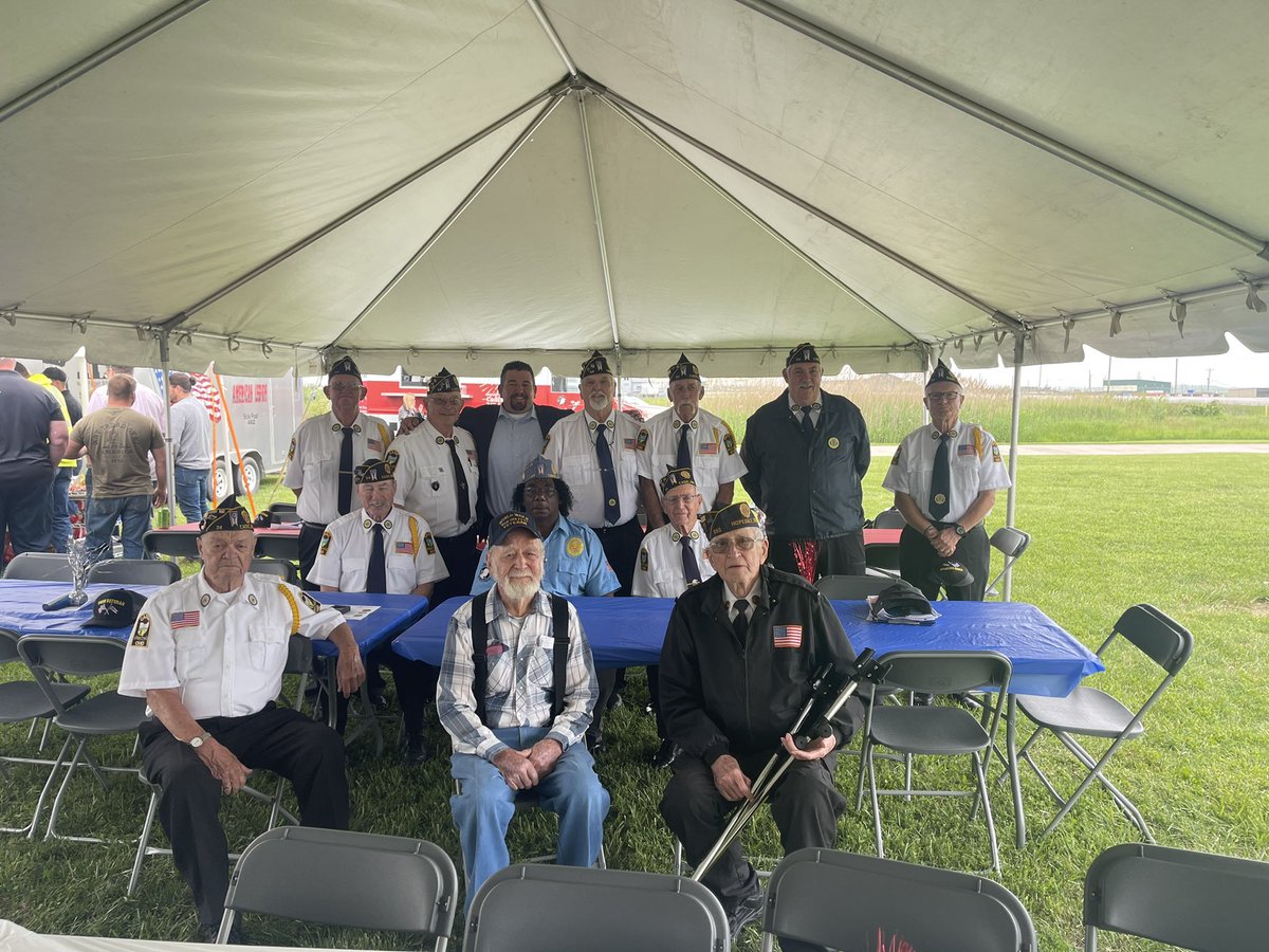 b_ludwig's tweet photo. Had the privilege of being invited to a Memorial Remembrance service at MPLX today going into Memorial Day weekend!! Reminder of the sacrifices made for the freedoms we have! #villageofcadiz #thankful #post34 https://t.co/UXmK01G6mM