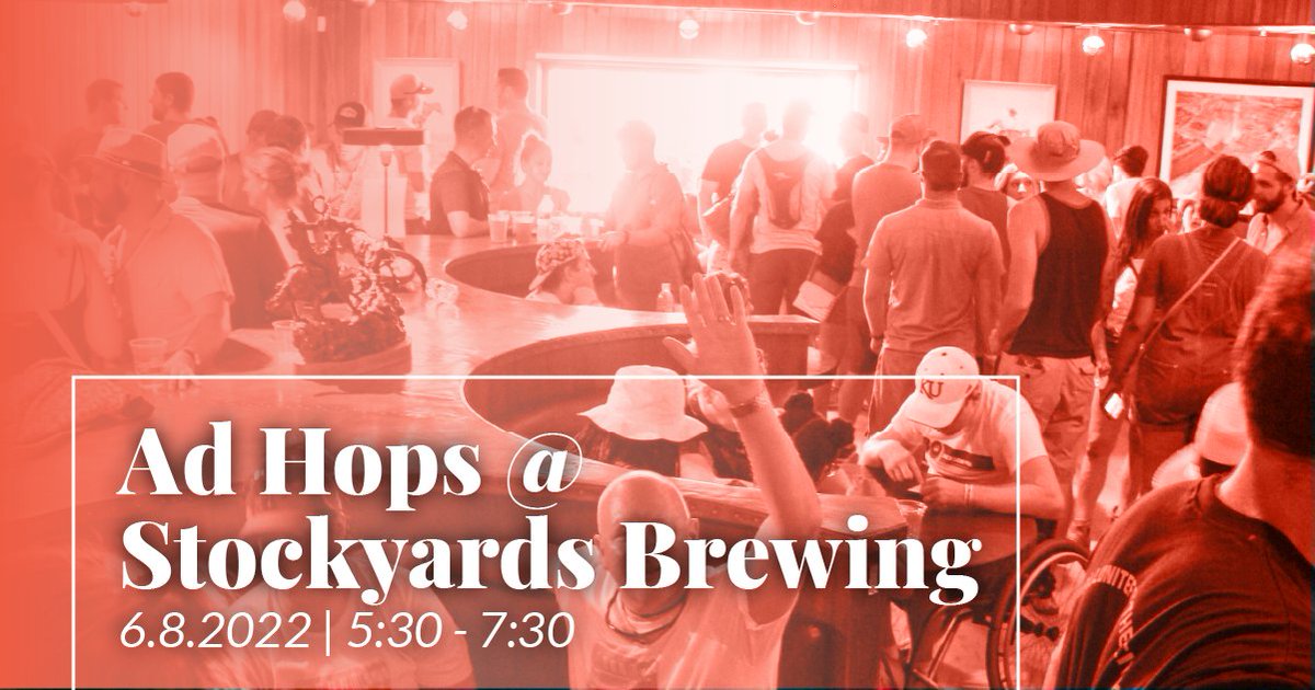 ad2kc's tweet image. Meet our June Ad Hops Host: Stockyards Brewing Co!

Located in the Stockyards District, Stockyards Brewing Co. is a craft brewery that doesn’t dwell on being a craft brewery.

FREE for members, $10 for guests.
**Registration includes 1 taster drink ticket**

#HardWorkTastesGood