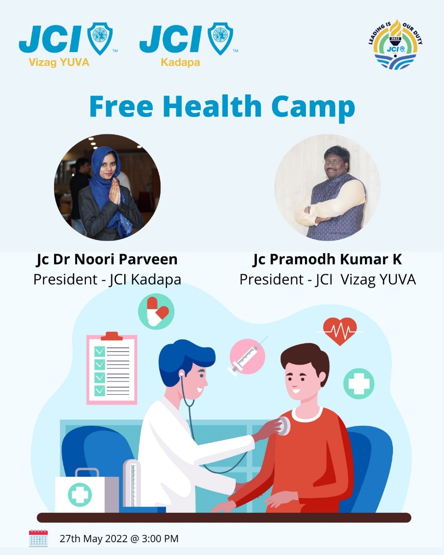 KamichettyK's tweet photo. 🩺💊🩺🌡️🩺🩻🩺🩸🩺

 JCI Vizag YUVA Is organising 
 MEGA Health CAMP https://t.co/Wan6NHqOIx