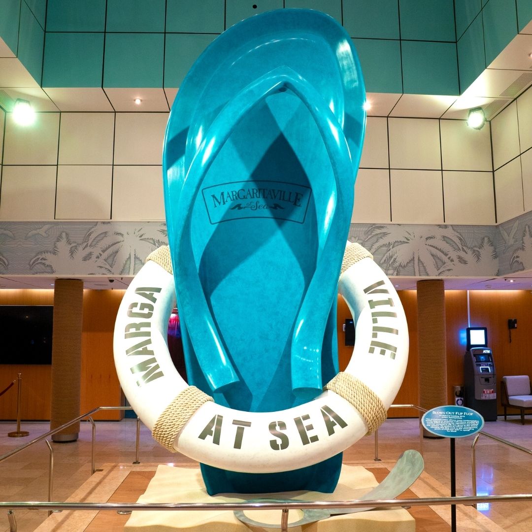 Have you gotten your selfie yet with the iconic Margaritaville at Sea flip-flop? 

Follow <a href="/MvilleAtSea/">MargaritavilleAtSea</a> to see more photos of the new ship and follow the link in our bio to book your getaway!