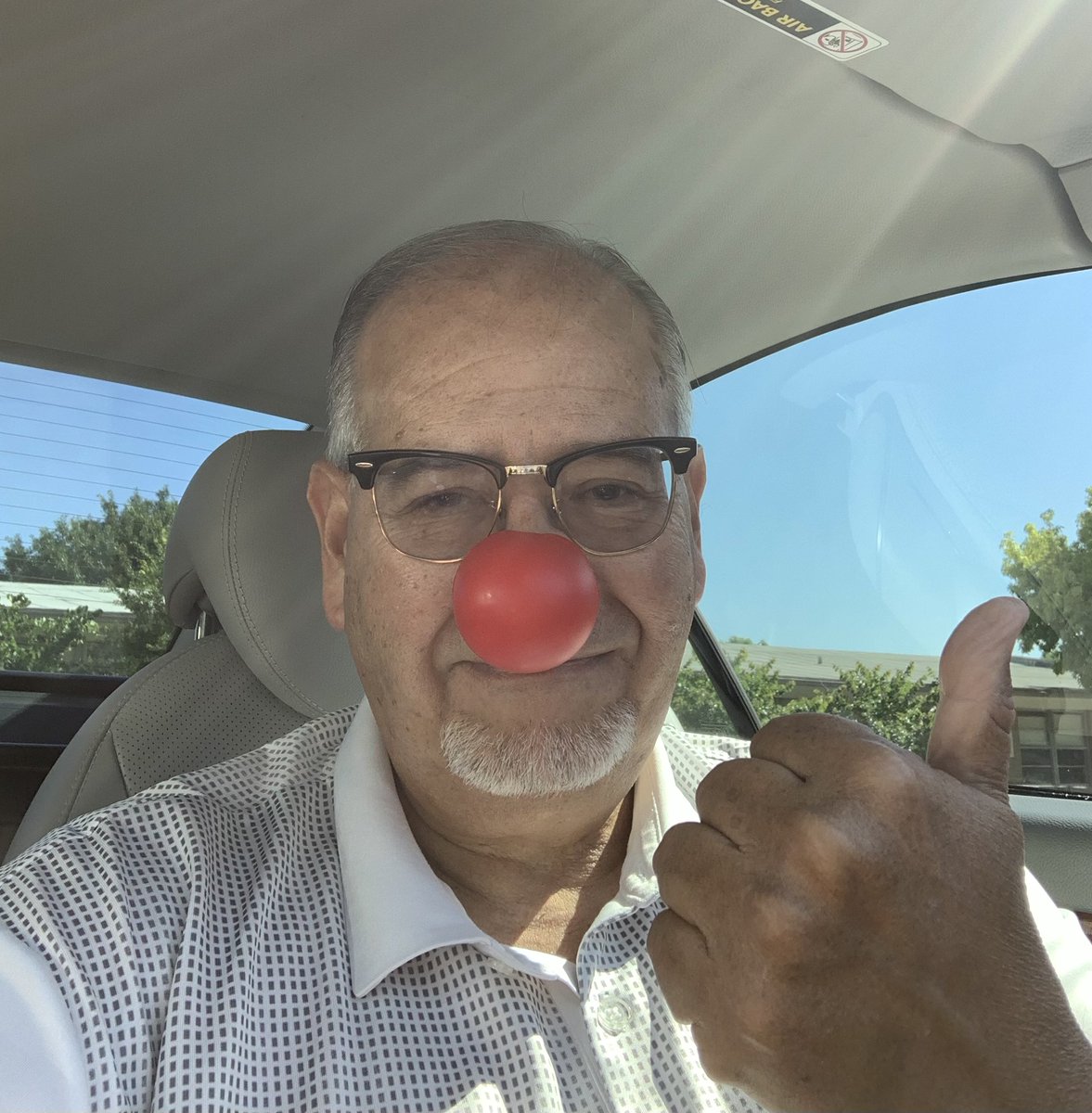 EduSourceCorp's tweet photo. Edu-Source having fun just clowning around on #RedNoseDay - Together we can make a difference in ending child poverty! #endchildpoverty #rednoseday2022 #clowningaround #togetherwemakeadifference https://t.co/Zy9iBZ5Qn1