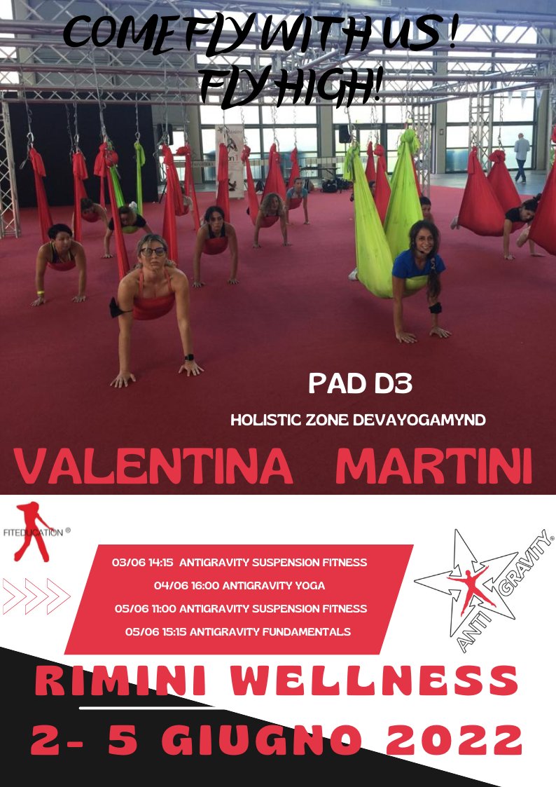 valentinapesci8's tweet photo. @antigravityfitnessitalia 
@fiteducation
@riminiwellness
#wecanfly https://t.co/58qIDvziNA
