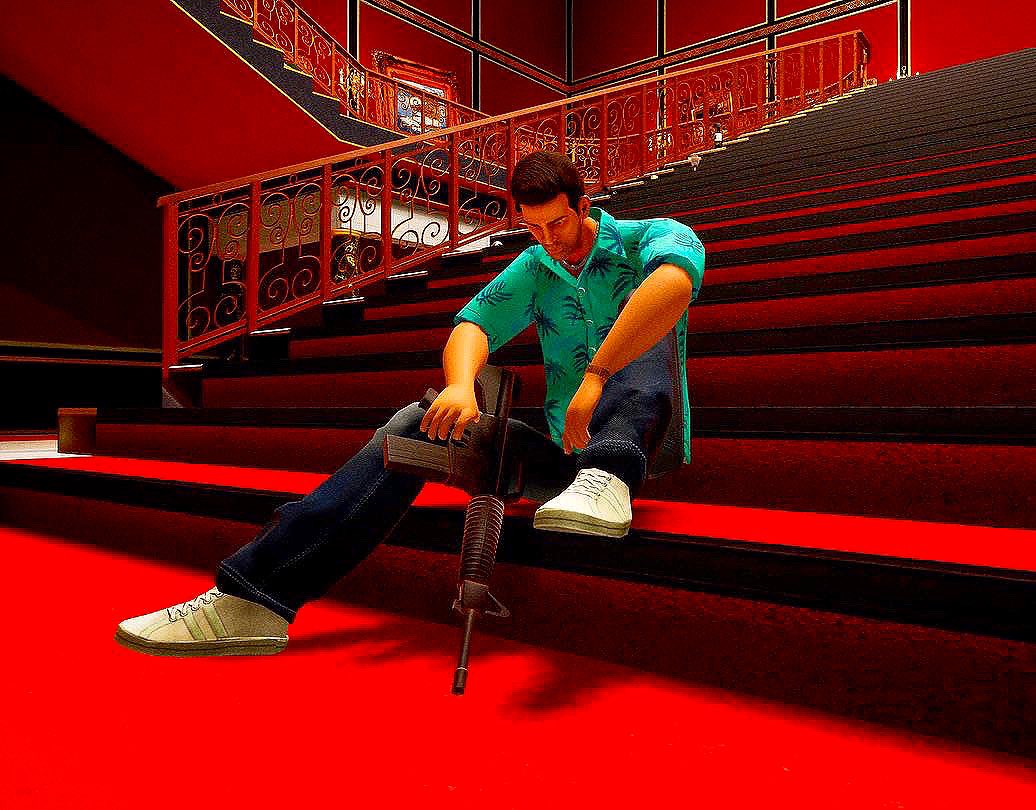 VidGameNerd1's tweet photo. RIP Ray Liotta , Aka - Tommy Vercetti you will never be forgotten 😞❤️ 
#GTAVICECITY
#RIP
#RockstarGames https://t.co/jw8dlUnYqp