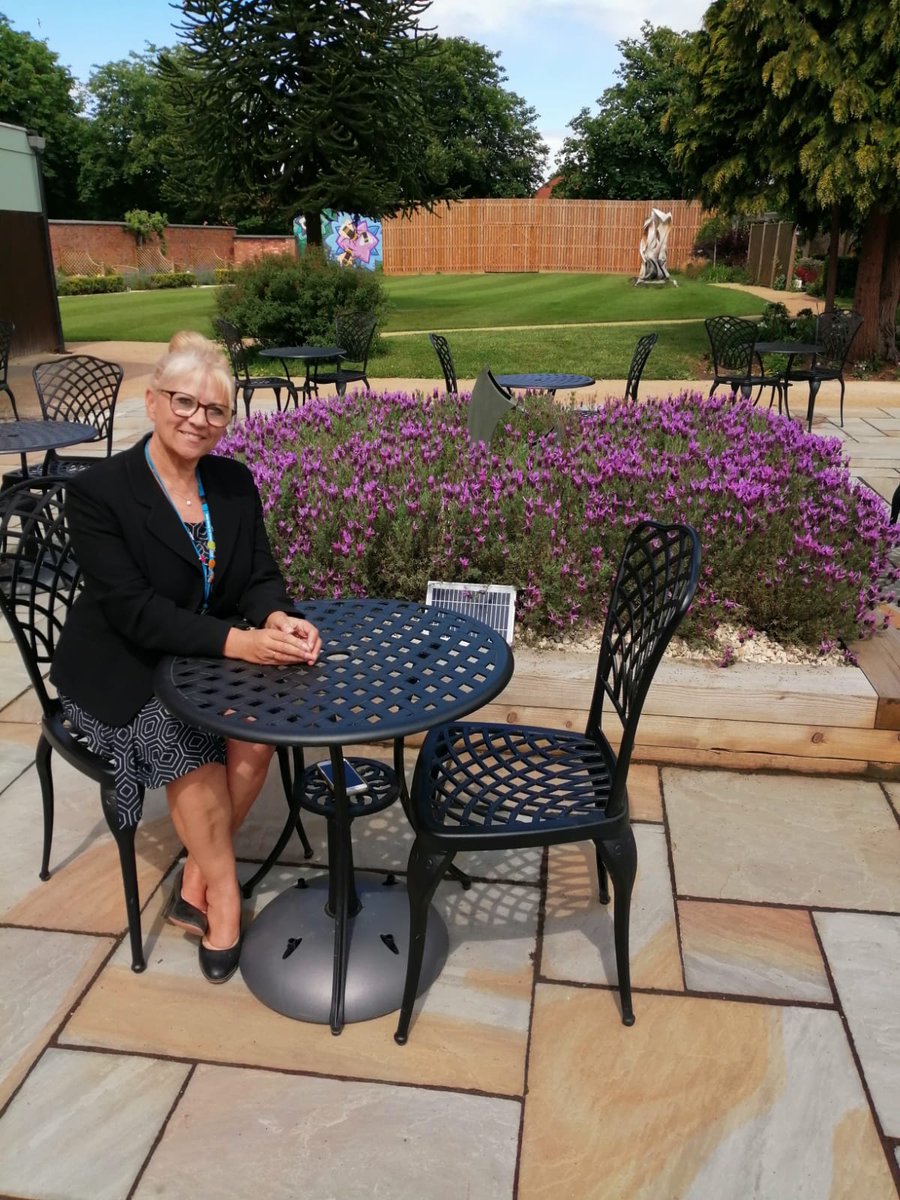Leic_hospital's tweet photo. “When I see people enjoying the garden, I get a great sense of achievement.” 

Since 2016, Commercial Services Manager, Karen James, has led a project to turn an overgrown green space at Glenfield into the @secretgardenuhl - a calming space for patients, carers and colleagues. https://t.co/InV8V3egMA