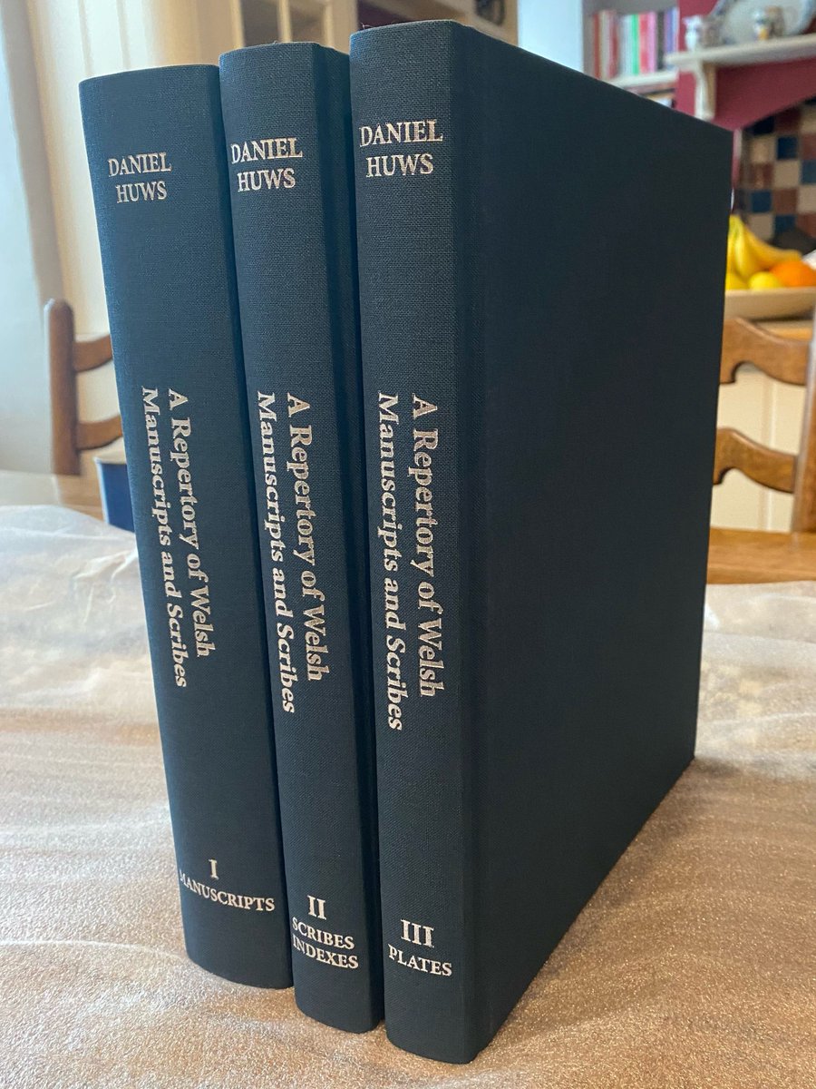Llyfrgell Genedlaethol Cymru (@llgcymru) on Twitter photo Newyddion cyffrous! Ar ôl hir aros mae copïau cyntaf A Repertory of Welsh Manuscripts and Scribes, c.800–c.1800 wedi cyrraedd ac maen nhw'n odidog!
<a href="/ArchifauLLGC/">Archifydd LLGC</a> <a href="/Ganolfan/">Y Ganolfan Geltaidd</a> <a href="/llawysgrifau/">Llawysgrifau Cymru</a>
#LlawysgrifauCymreig Newyddion cyffrous! Ar ôl hir aros mae copïau cyntaf A Repertory of Welsh Manuscripts and Scribes, c.800–c.1800 wedi cyrraedd ac maen nhw'n odidog!
<a href="/ArchifauLLGC/">Archifydd LLGC</a> <a href="/Ganolfan/">Y Ganolfan Geltaidd</a> <a href="/llawysgrifau/">Llawysgrifau Cymru</a>
#LlawysgrifauCymreig