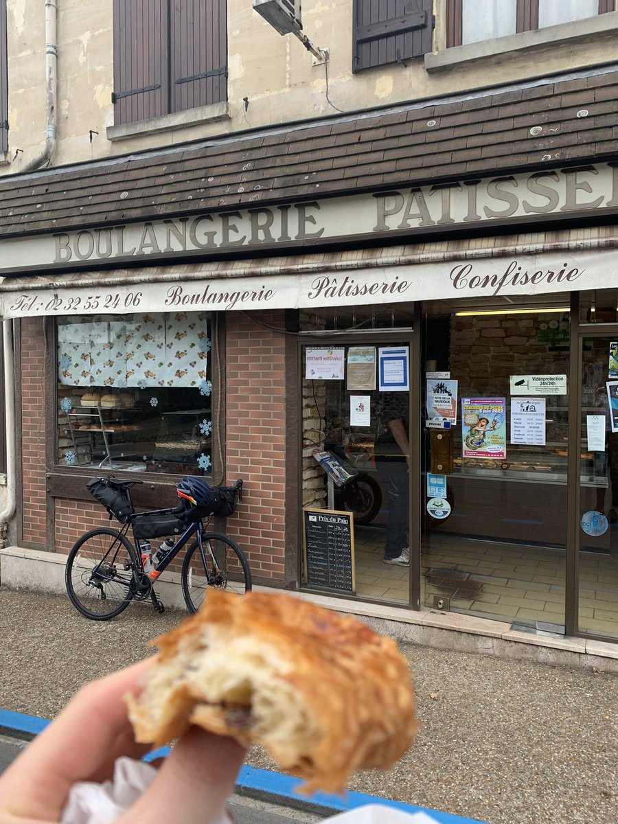 Jack_Hanley_'s tweet photo. Day 2 of my London to Paris cycle. Made it from Newhaven to Dieppe and put about 150k in on the French tarmac, what a place for two wheels 😁

The looong day 2 was made easier when at lunch I saw the fundraising target had been hit!

@LFC @LFCFoundation https://t.co/ekDY6bDdhH