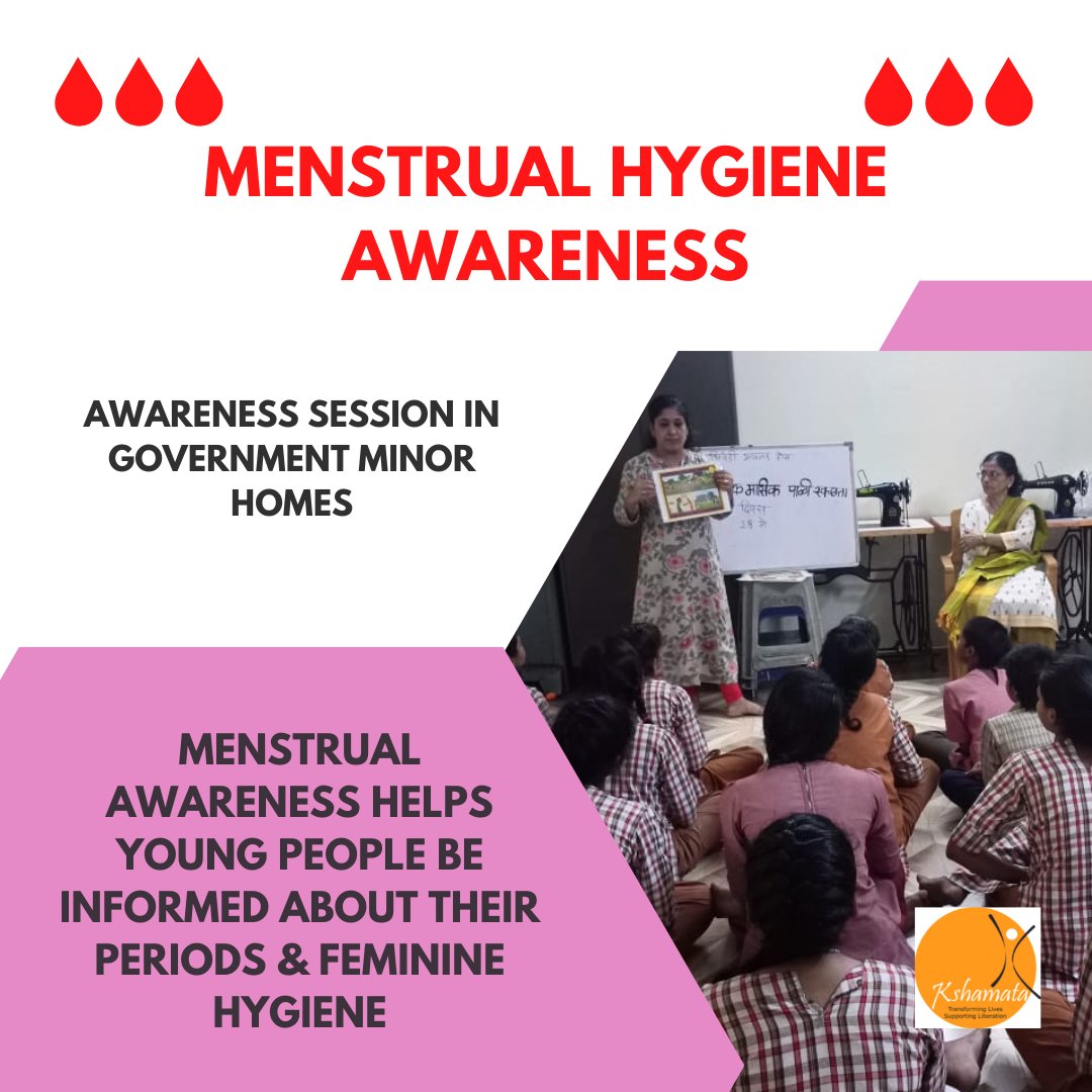 Kshamata2011NGO's tweet photo. Menstrual Awareness in government minor homes & vulnerable communities by Kshamata field workers helps women maintain good hygiene practices & paves way in accessing hygienic sanitation facilities
#MHM2022 #MenstrualHygieneDay #MenstrualAwareness #healthhygiene https://t.co/977uaVp2XW