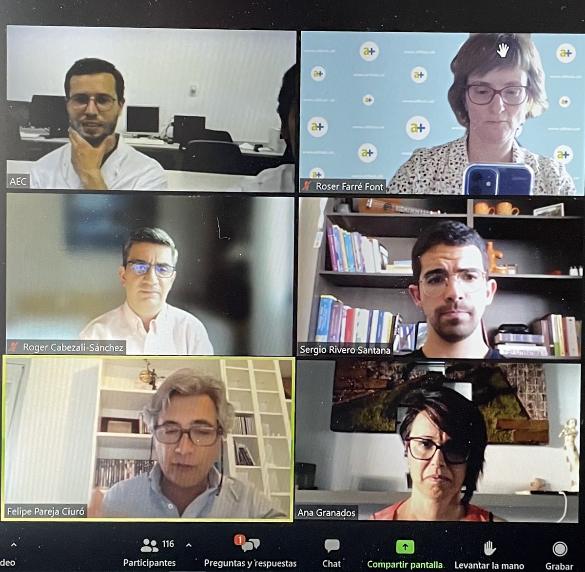 R. Farré (@rfarr15) on Twitter photo En resumen, fantástico! Ha sido genial y han quedado conceptos claros. Gracias compañeros✅🔝🔝 <a href="/cjGomez22/">Carlos Gómez</a> <a href="/FelipePareja67/">Felipe Pareja 🇪🇸</a> <a href="/pecasMD/">Pecas MD</a> <a href="/claudioguari/">Claudio Guariglia</a> #sergiorivero #rogercabezali <a href="/aecformacion/">AEC Formación</a> <a href="/cirurgiaalthaia/">Cirurgia Althaia 🏥</a> <a href="/SCatCir/">Societat Catalana de Cirurgia</a> <a href="/EQuirurgica/">ENDOSCOPIA MÉDICO QUIRÚRGICA</a> <a href="/SEIQuirurgica/">SEIQ</a> <a href="/u_medicina/">Facultat de Medicina UVic-UCC</a> <a href="/sheilaserrapla/">sheilaserrapla</a> En resumen, fantástico! Ha sido genial y han quedado conceptos claros. Gracias compañeros✅🔝🔝 <a href="/cjGomez22/">Carlos Gómez</a> <a href="/FelipePareja67/">Felipe Pareja 🇪🇸</a> <a href="/pecasMD/">Pecas MD</a> <a href="/claudioguari/">Claudio Guariglia</a> #sergiorivero #rogercabezali <a href="/aecformacion/">AEC Formación</a> <a href="/cirurgiaalthaia/">Cirurgia Althaia 🏥</a> <a href="/SCatCir/">Societat Catalana de Cirurgia</a> <a href="/EQuirurgica/">ENDOSCOPIA MÉDICO QUIRÚRGICA</a> <a href="/SEIQuirurgica/">SEIQ</a> <a href="/u_medicina/">Facultat de Medicina UVic-UCC</a> <a href="/sheilaserrapla/">sheilaserrapla</a>