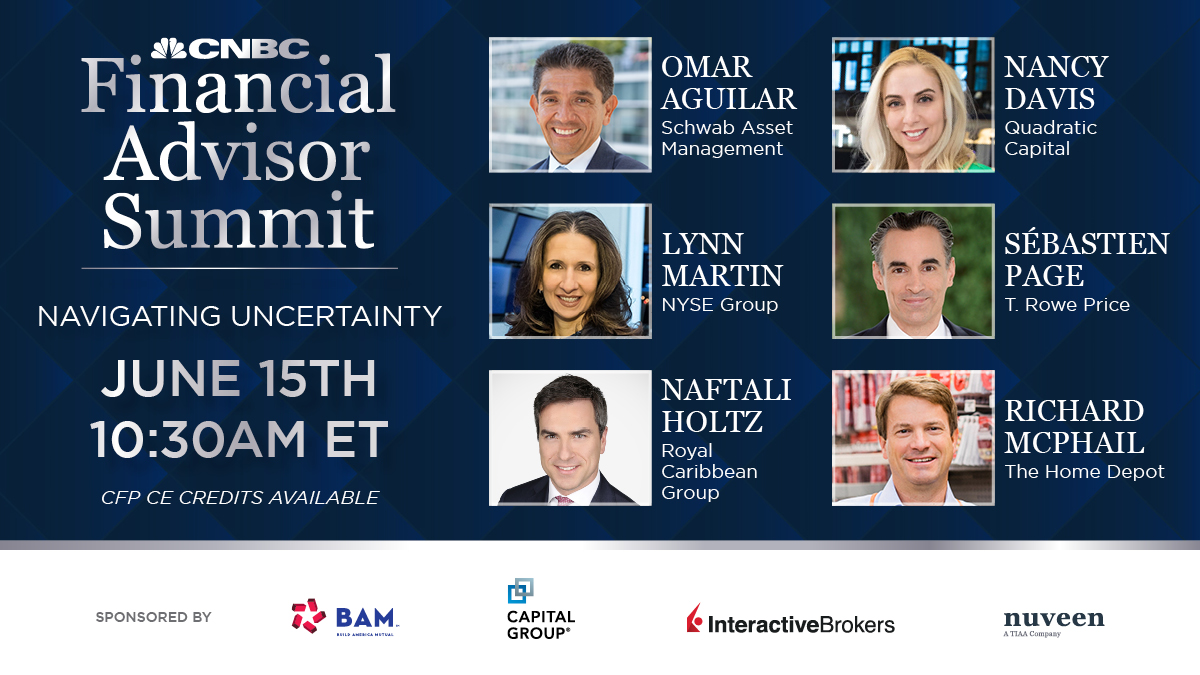 cnbcevents's tweet photo. Stocks rose this morning after weeks of decline. Have we seen the peak of inflation, or should investors stay wary? Join us as top financial advisors weigh in on the market and what the year ahead holds at the Financial Advisor Summit. Register today👉 https://t.co/lApDVlPSRV https://t.co/biuVez3Jsj