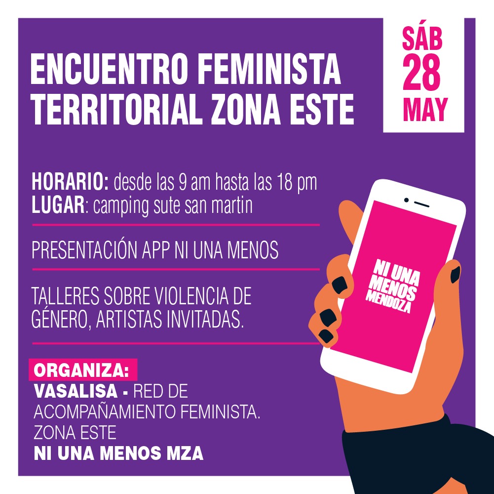 📌 Invitamos a todxs al Primer Encuentro Territorial Feminista de la #ZonaEste 
💜 Compartiremos charlas y talleres.
*Desayuno, almuerzo y mateada. 
*Artistas invitadas
*Sábado #28deMayo
📝 Inscribite👇
docs.google.com/forms/d/10seDV…