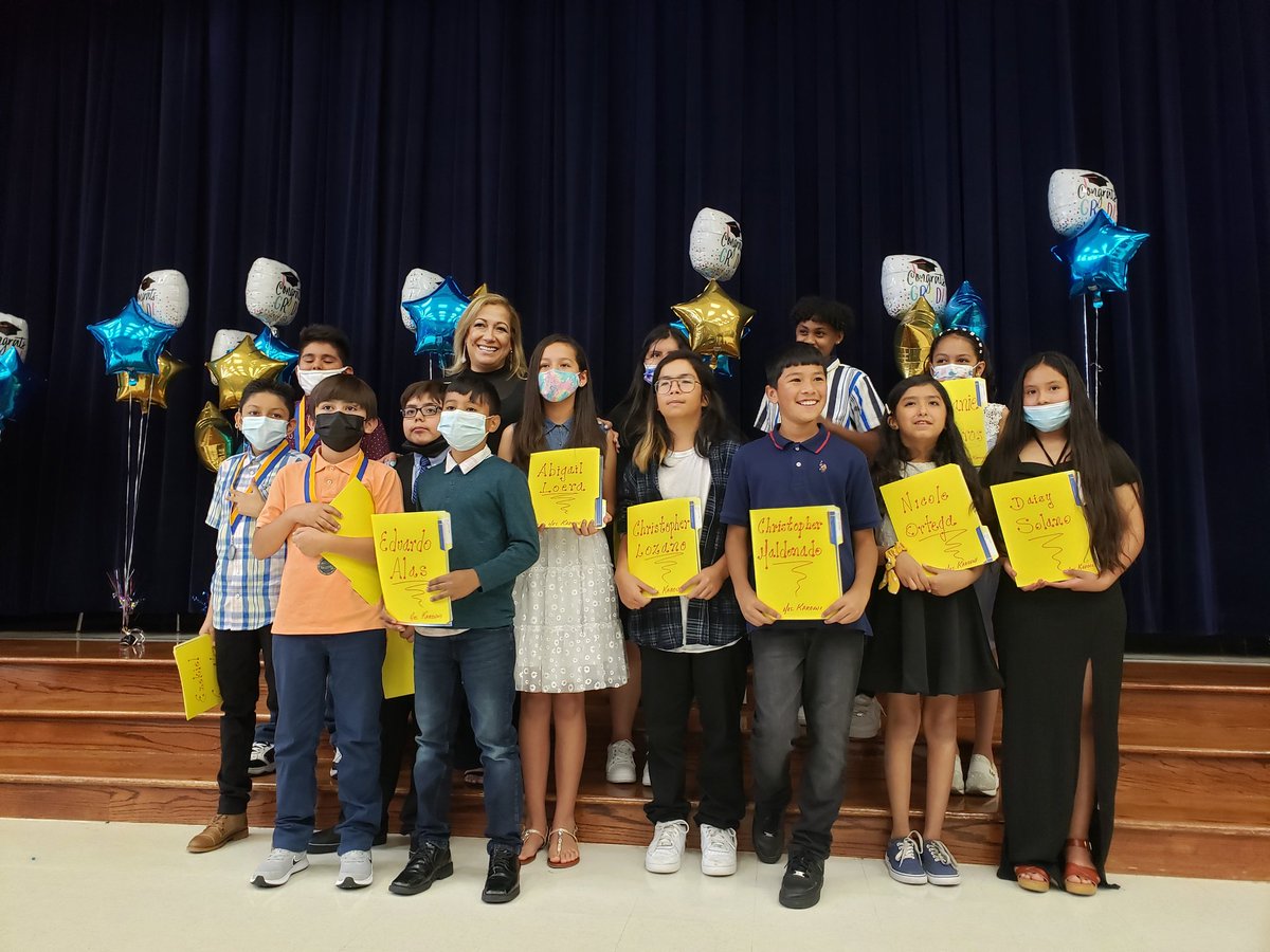 JES_Dragons's tweet photo. Congratulations to all our 5th grade dragons! You did it! Continue to persevere in your academic endeavors! @FortBendISD #fifthgradegraduation https://t.co/AzCpVvfanA