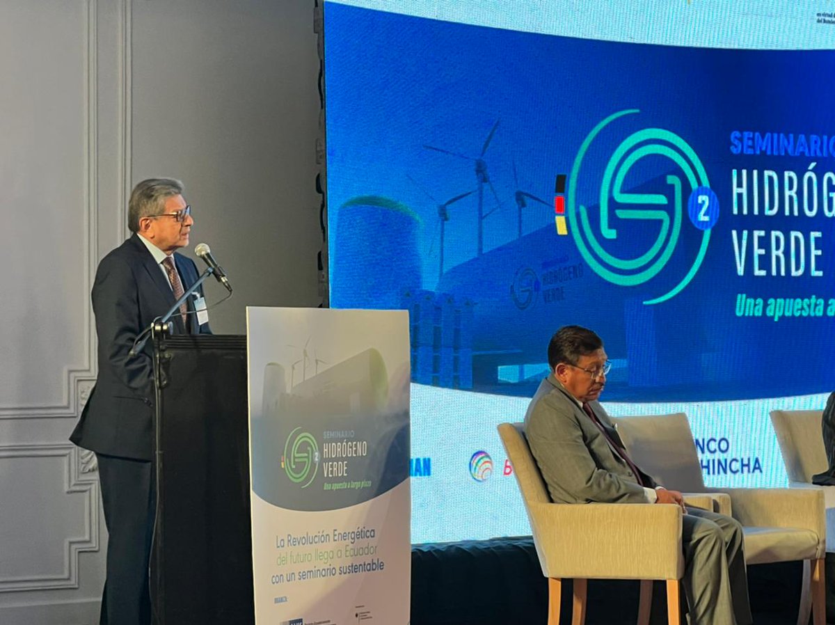 Corporación Eléctrica del Ecuador🇪🇨 (@celecepoficial) on Twitter photo .<a href="/guquillas/">Gonzalo Uquillas Vallejo</a>: “El Ecuador es un país comprometido con una transición energética descarbonizada. El hidrógeno verde es fundamental dentro de la transición energética, dentro del cambio climático y toda esta problemática”.
#EcuadorDeLasOportunidades .<a href="/guquillas/">Gonzalo Uquillas Vallejo</a>: “El Ecuador es un país comprometido con una transición energética descarbonizada. El hidrógeno verde es fundamental dentro de la transición energética, dentro del cambio climático y toda esta problemática”.
#EcuadorDeLasOportunidades
