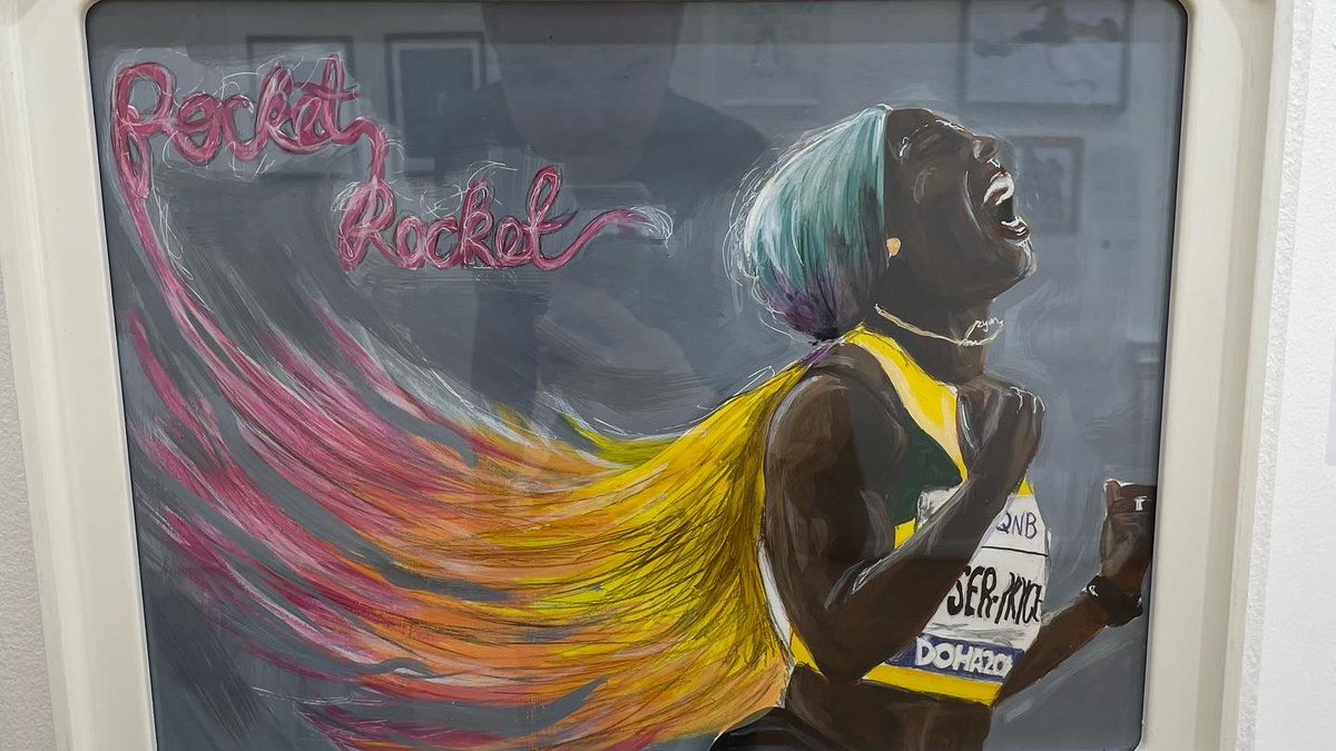 AW (@athleticsweekly) on Twitter photo Just a snapshot of the spectacular artwork on show at <a href="/ZariGallery/">Zari Gallery</a> in London 🎨
All the money from the sales of the designs go to the <a href="/LCowanBursary/">Lloyd Cowan Bursary</a> and <a href="/RunforRon/">Ron Pickering Fund</a> 🙏 Just a snapshot of the spectacular artwork on show at <a href="/ZariGallery/">Zari Gallery</a> in London 🎨
All the money from the sales of the designs go to the <a href="/LCowanBursary/">Lloyd Cowan Bursary</a> and <a href="/RunforRon/">Ron Pickering Fund</a> 🙏