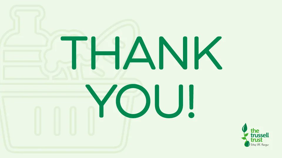 WBYFoodbank's tweet photo. Today's #ThursdayThankYou goes to anyone who has supported the #TrussellTrust over the last year. Your support helps the Trussell Trust keep #UKhunger in the headlines. Every post shared and every donation really matters. THANK YOU ๐๐
#HungerFreeFuture #CostOfLivingCrisis https://t.co/7F68aqaZ3I