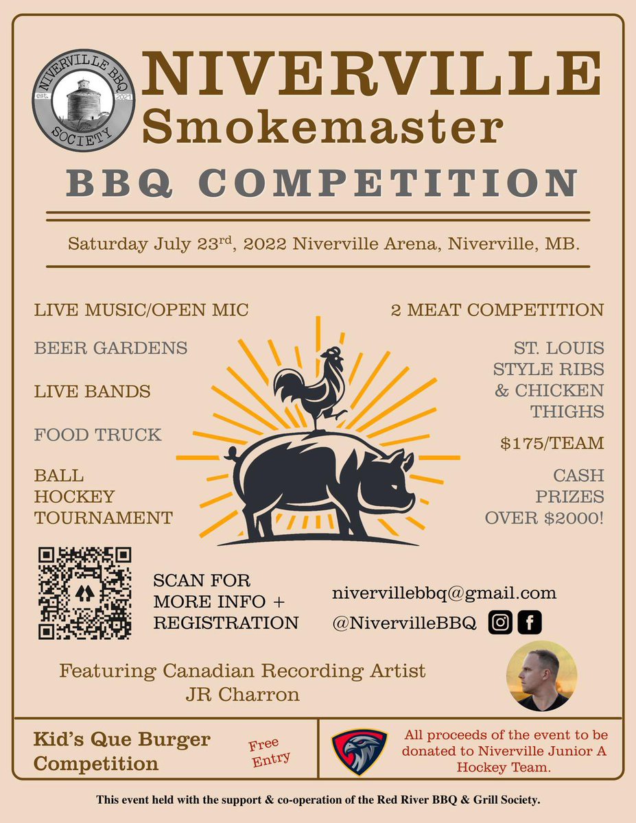 This is a great free activity for the family that’s going to raise funds to support the Niverville NightHawks of the MJHL.