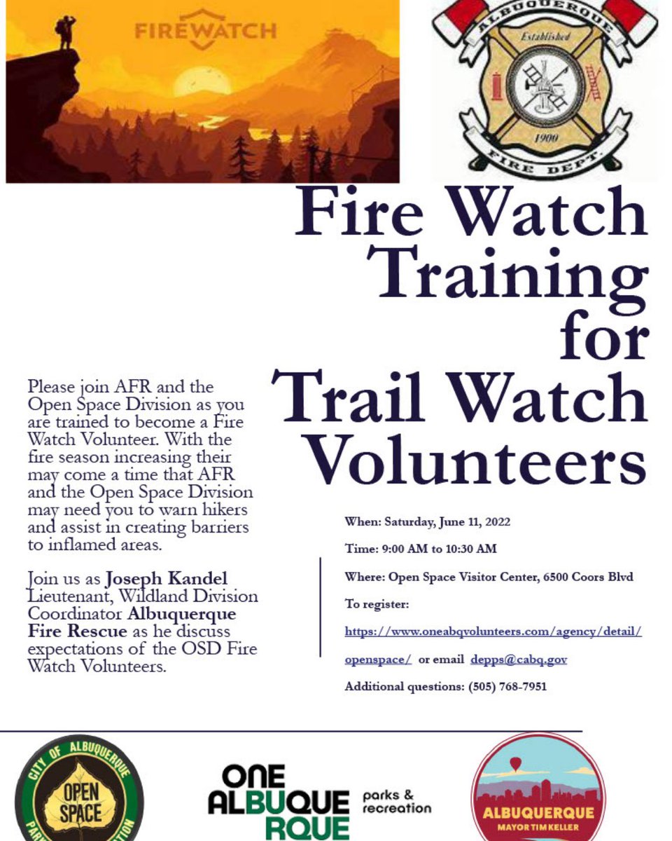 CABQParks's tweet image. We need your support more than ever right now. 

While our teams continue to assess fire danger throughout our natural spaces, this is going to require a OneABQ effort. Together, we can keep our City and Open Spaces safe

We'll continue to post updates and more ways you can help.