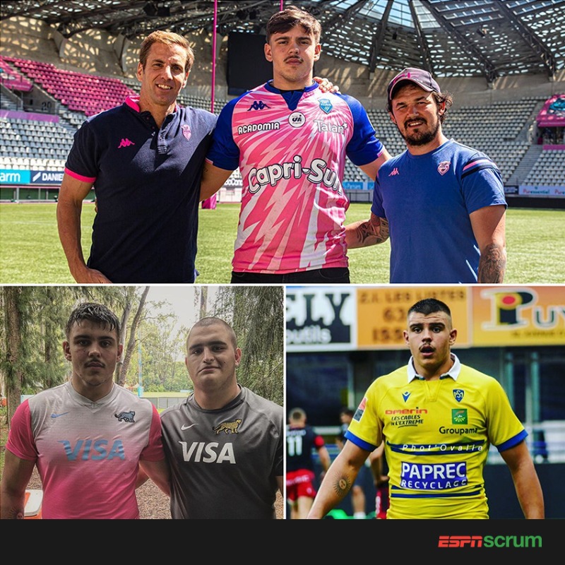 ScrumESPN's tweet photo. Con 20 años fue anunciado como refuerzo del #StadeFrancais y es hijo de Martín #Scelzo. Entrenó con #LosPumitas y se desarrolló en la academia de #Clermont, antes de pasar al club parisino. ¿Qué tipo de jugador es Juan Martín #Scelzo? 🇦🇷🏉🇫🇷
