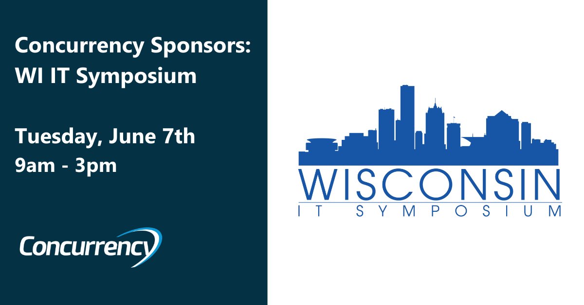 👩‍💼👨🏿‍💼👨🏼‍💼 Join Concurrency in-person at the Brookfield Conference Center for this special event designed exclusively for the IT executive community! Register here: wisconsinitsymposium.com
#WIITSymposium  #Networking <a href="/EFMEvents/">EFM Events</a>