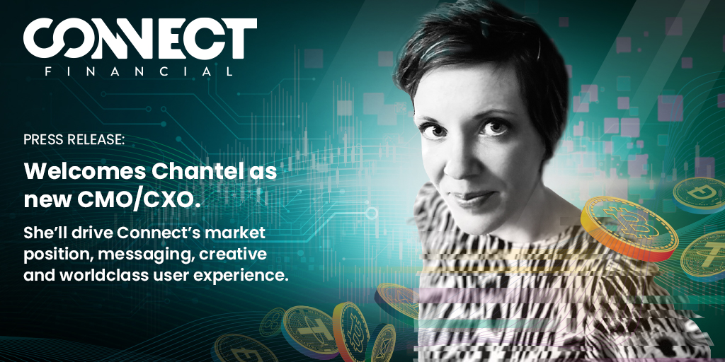 connect_fintech's tweet photo. We're thrilled to welcome Chantel Meeley as our new Chief Marketing Officer &amp; Chief Experience Officer. 

Over 14 years, she has worked within #Fintech, #Crypto, #data, #cybersecurity obtaining a wide range of skills in #creative, #marketing and #UIUX.

https://t.co/6IJcpQXRju https://t.co/0ZH6wQ4wYQ