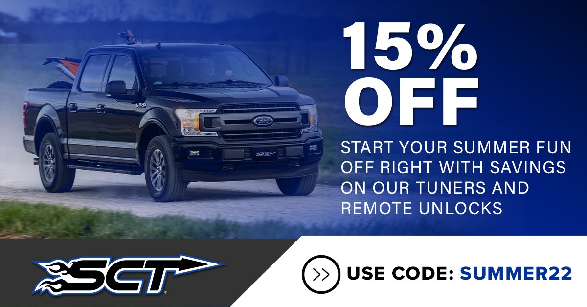 SCT Performance (@sctperformance) on Twitter photo Summer savings are here!!!  Enjoy 15% off EVERYTHING on the site with promo code SUMMER22.  But, hurry because this sale will not last long!!! Summer savings are here!!!  Enjoy 15% off EVERYTHING on the site with promo code SUMMER22.  But, hurry because this sale will not last long!!!