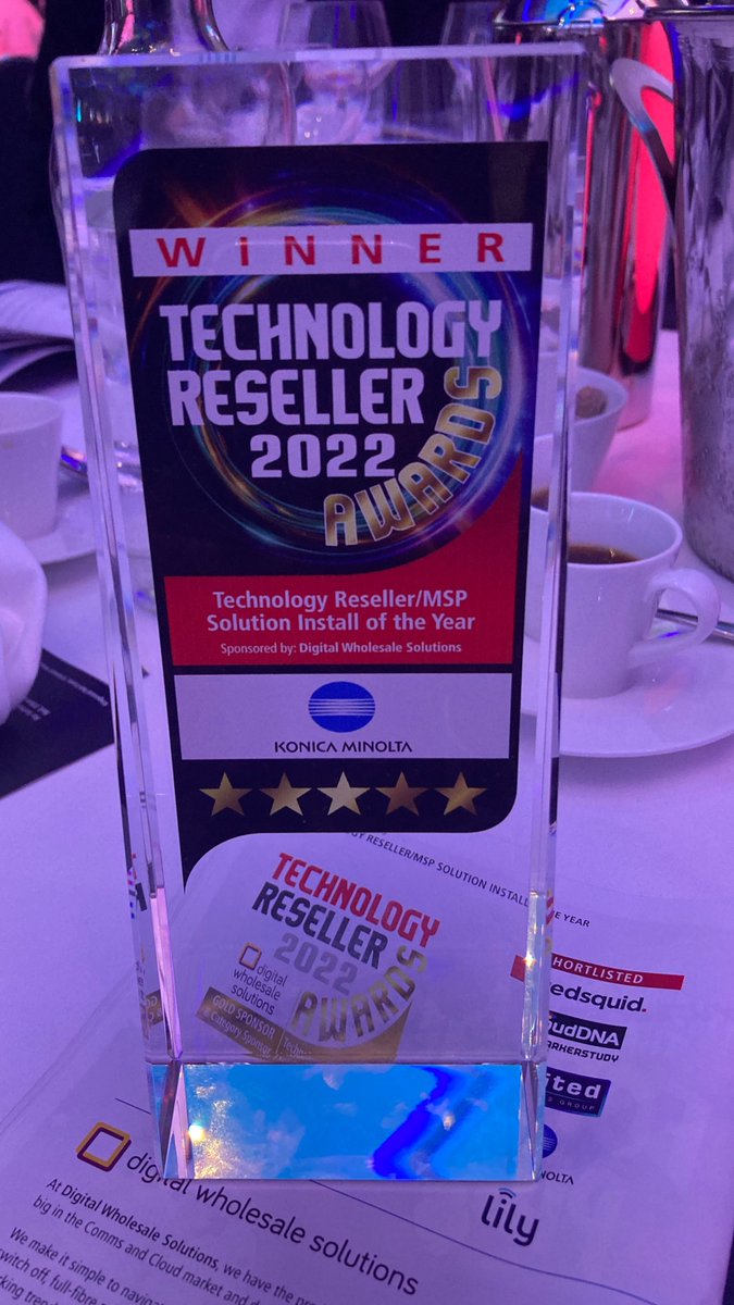 Winners of the Technology Reseller/MSP Solution Install of the Year!!!🏆 

#technology #awards #Technologyresllerawards2022