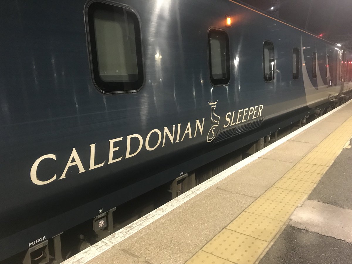Always good to be on ⁦<a href="/CalSleeper/">Caledonian Sleeper</a>⁩. I’ll be asleep before we leave Euston and wake up in Scotland. Best way to travel.