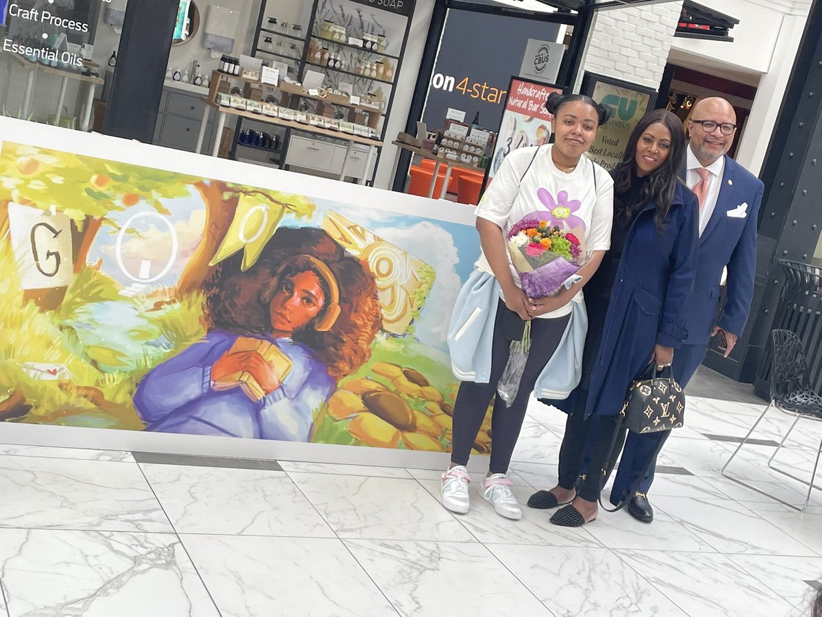 MrKingAP's tweet photo. Congratulations to junior Kayla Patmon for winning the @Google @Doodle4Google competition for Ohio!
She will now compete for the National prize starting next week!
We are soooo proud of you Kayla!!
Way to represent 💪🏽💪🏽
#Doodle4Google
#OnePRIDEOneFAMILY https://t.co/FwXnHXR0pD