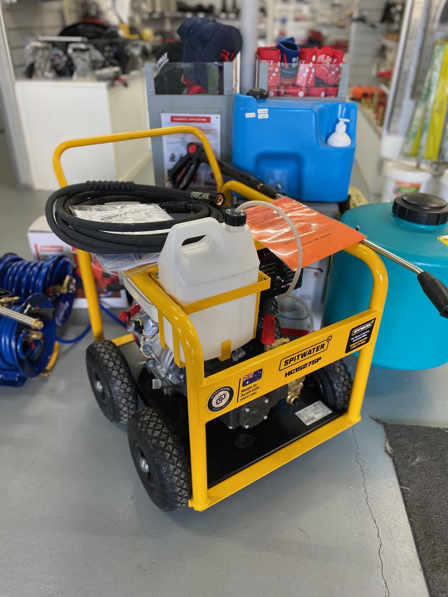 Mud be gone! Spitwater's HC15-275P has a massive cleaning power and is big enough for the toughest jobs on farm machinery.
Come into the store to check it out.

#AgSprayCentre #Spitwater #AustralianMade #reliable #presssurecleaner #pressurewasher #shoplocal