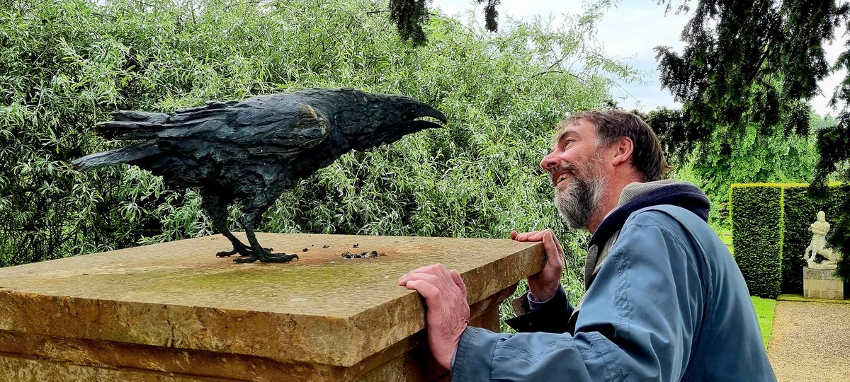 Doobrie's tweet photo. Thenford Arboretum open day for @TheBrooke #statues #birdlife  @MadCatWood https://t.co/7wGPCqn3v0