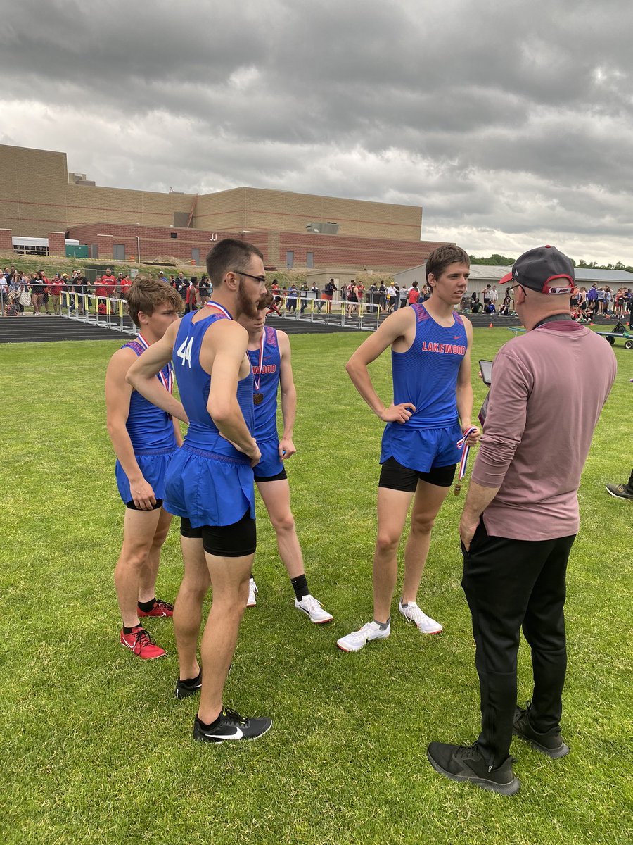 Your 5th place Regional Championship 4x800 Relay team! Jon Holbrook, Corey Rafferty, Ryan Byers &amp; Aidan Bowman! Thanks to <a href="/newarkurt/">.</a> for covering our athletes!  <a href="/lhslancersxctf/">Lakewood Lancers XC/TF</a> <a href="/lakewoodlocalsd/">Lakewood Local Schools</a>