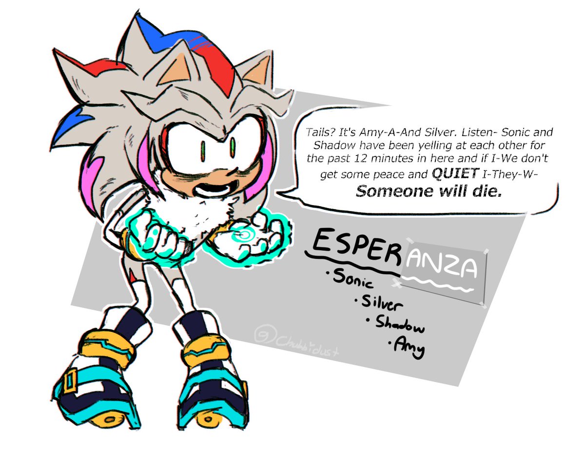 Chubbi ⭐ on X: saw sonic fusion art and wanted to try meet esper