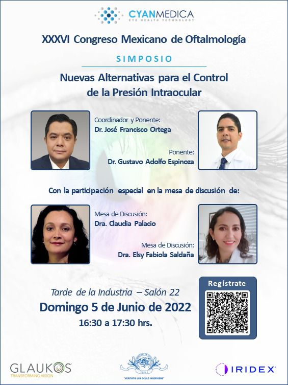 CyanMedica's tweet photo. Simposio Glaukos/Iridex
XXXVI Congreso Mexicano de Oftalmología
Nuevas Alternativas para el Control de la Presión Intraocular.
CENTRO INTERNACIONAL DE CONGRESOS DE YUCATÁN
Mérida - Yucatán 
Link de registro: https://t.co/Cs9qoKzXir https://t.co/3xTEGdEFGf