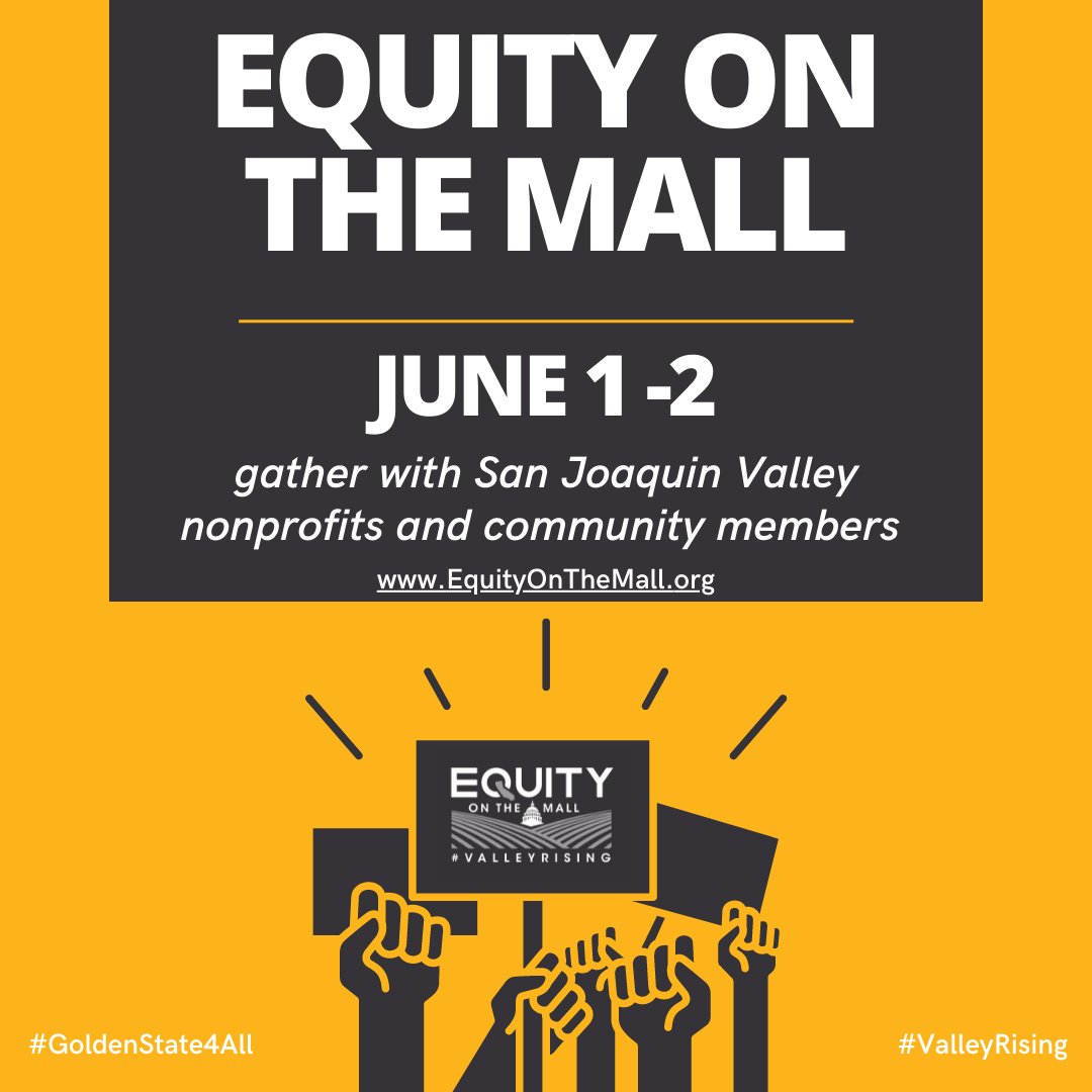 SJVHF's tweet photo. Letโs show the power of community on June 1-2 at Equity on the Mall 2022!
Register at https://t.co/M8jxVvRZCX.
#EOM2022
#GoldenState4All
#ValleyRising #SJVHF #PeoplePower #Community #Advocacy
#Equity #Nonprofits #SanJoaquinValley #Fresno https://t.co/UQCK4Mwpk1