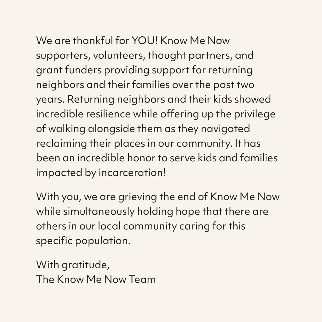 KnowMeNowOR's tweet image. An important announcement to our community.