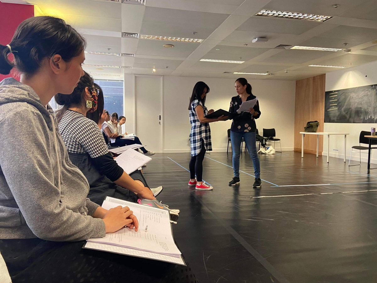 giamatch's tweet photo. Great rehearsal today… Show tomorrow! @NewEarthTheatre #playreadings @sohotheatre @RogelioBraga https://t.co/8g9yI3SkH3