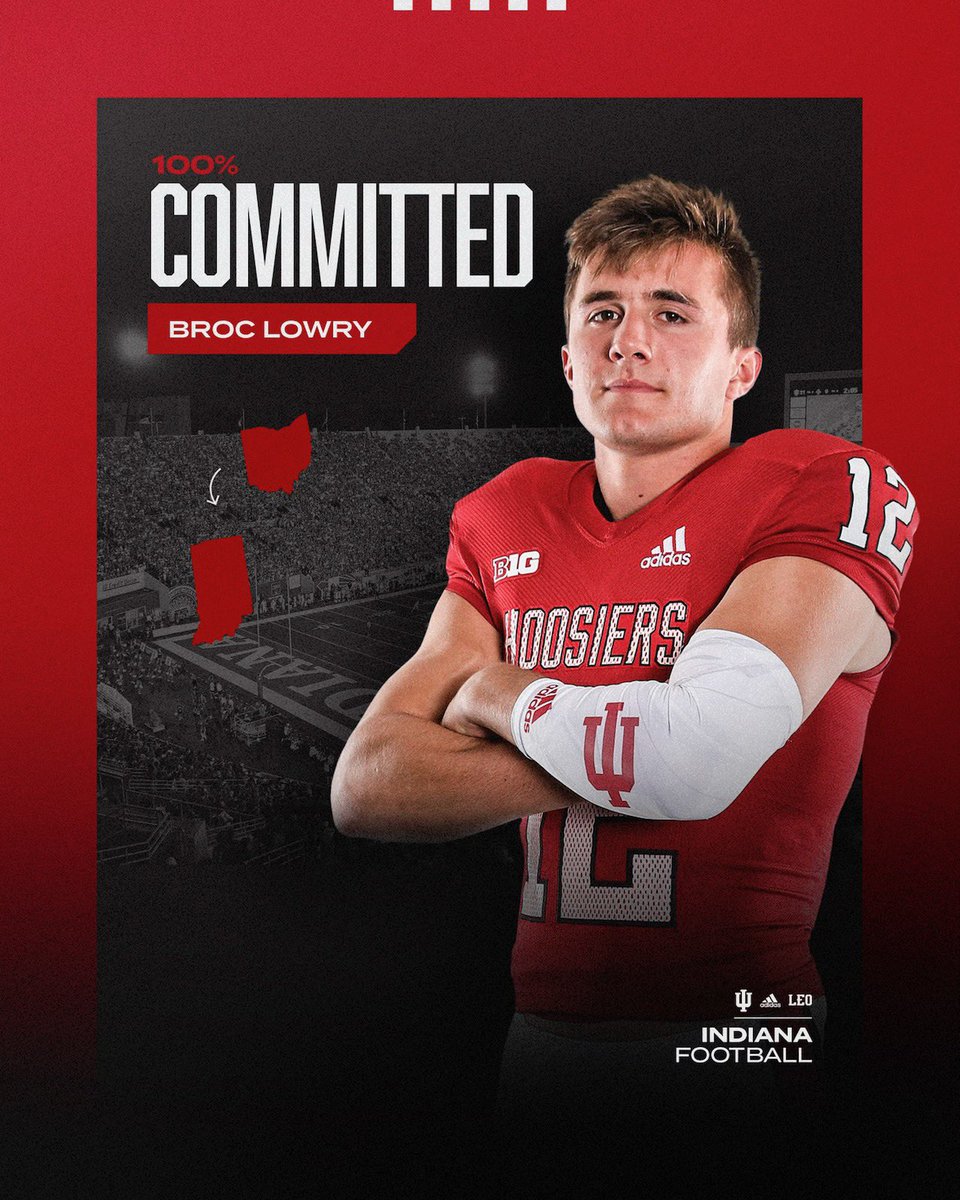 2023 3* QB Broc Lowry commits to Indiana : r/CFB