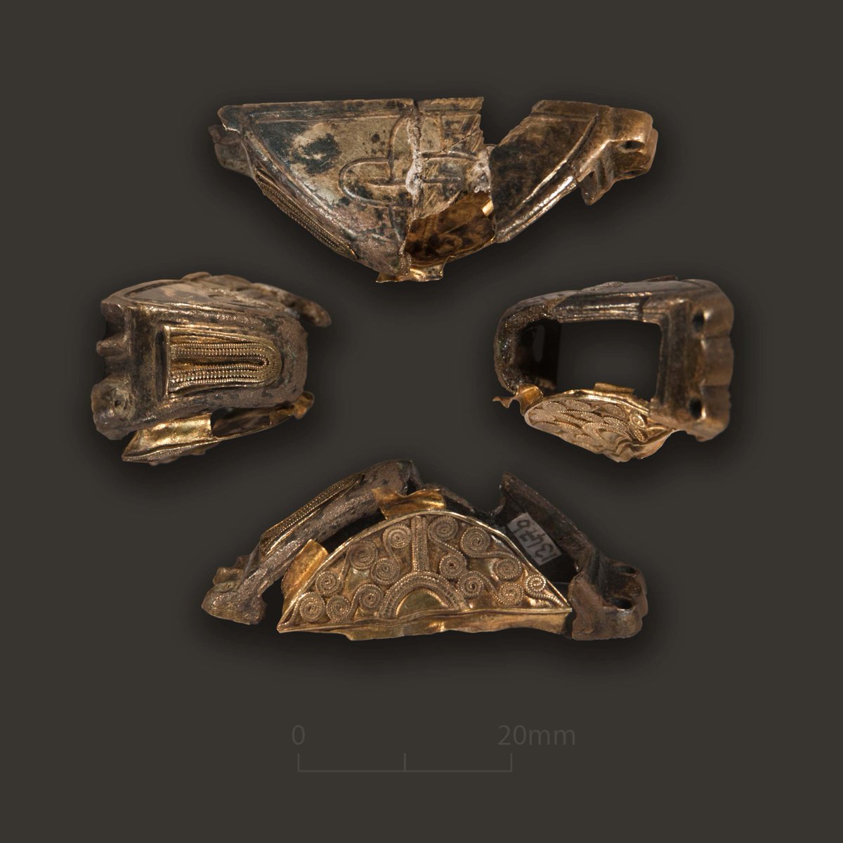CotswoldArch's tweet photo. A small selection of the images taken by our Illustrators Aleks and Lucy, when they photographed hundreds of exquisite artefacts for the #StaffordshireHoard artefact catalogue. These items are absolutely, mind-blowingly, beautiful... (1/3) #AngloSaxon #Archaeology #FridayFind https://t.co/r7ReURU70J