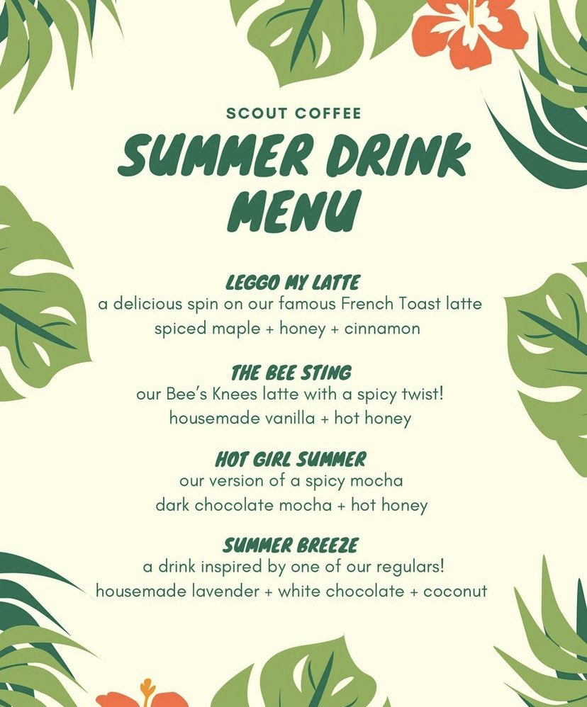 ScoutCoffee2's tweet photo. Hot Girl walk yourself to Scout for the NEW Summer Menu ☀️ https://t.co/XnGfXv4aoo